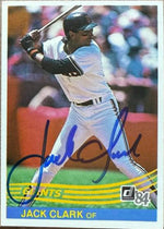 Jack Clark Signed 1984 Donruss Baseball Card - San Francisco Giants