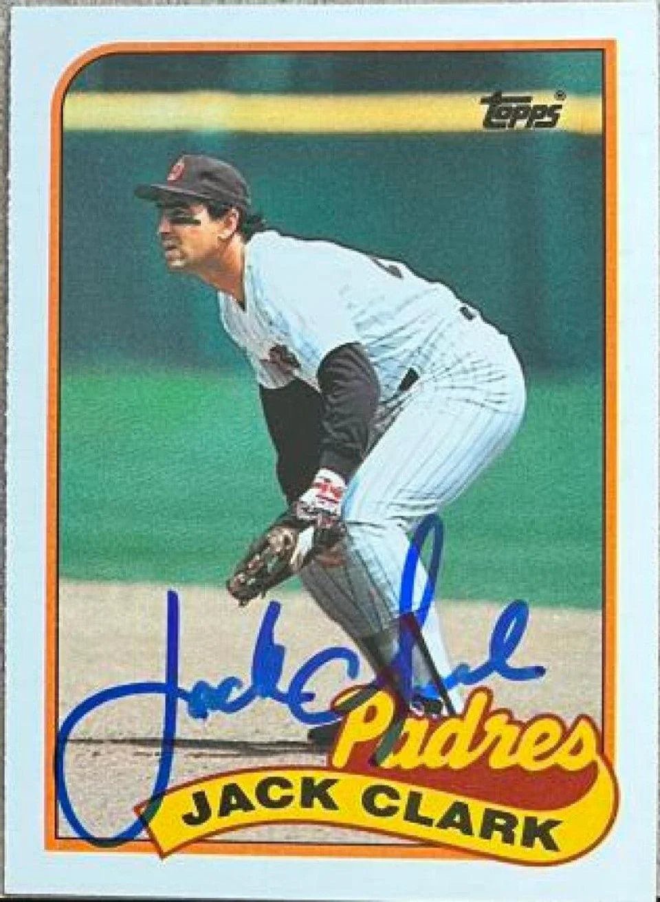 Jack Clark Signed 1989 Topps Traded Baseball Card - San Diego Padres