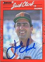 Jack Clark Signed 1990 Donruss Baseball Card - San Diego Padres