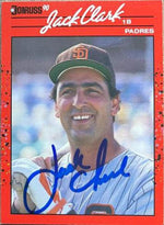 Jack Clark Signed 1990 Donruss Baseball Card - San Diego Padres - PastPros