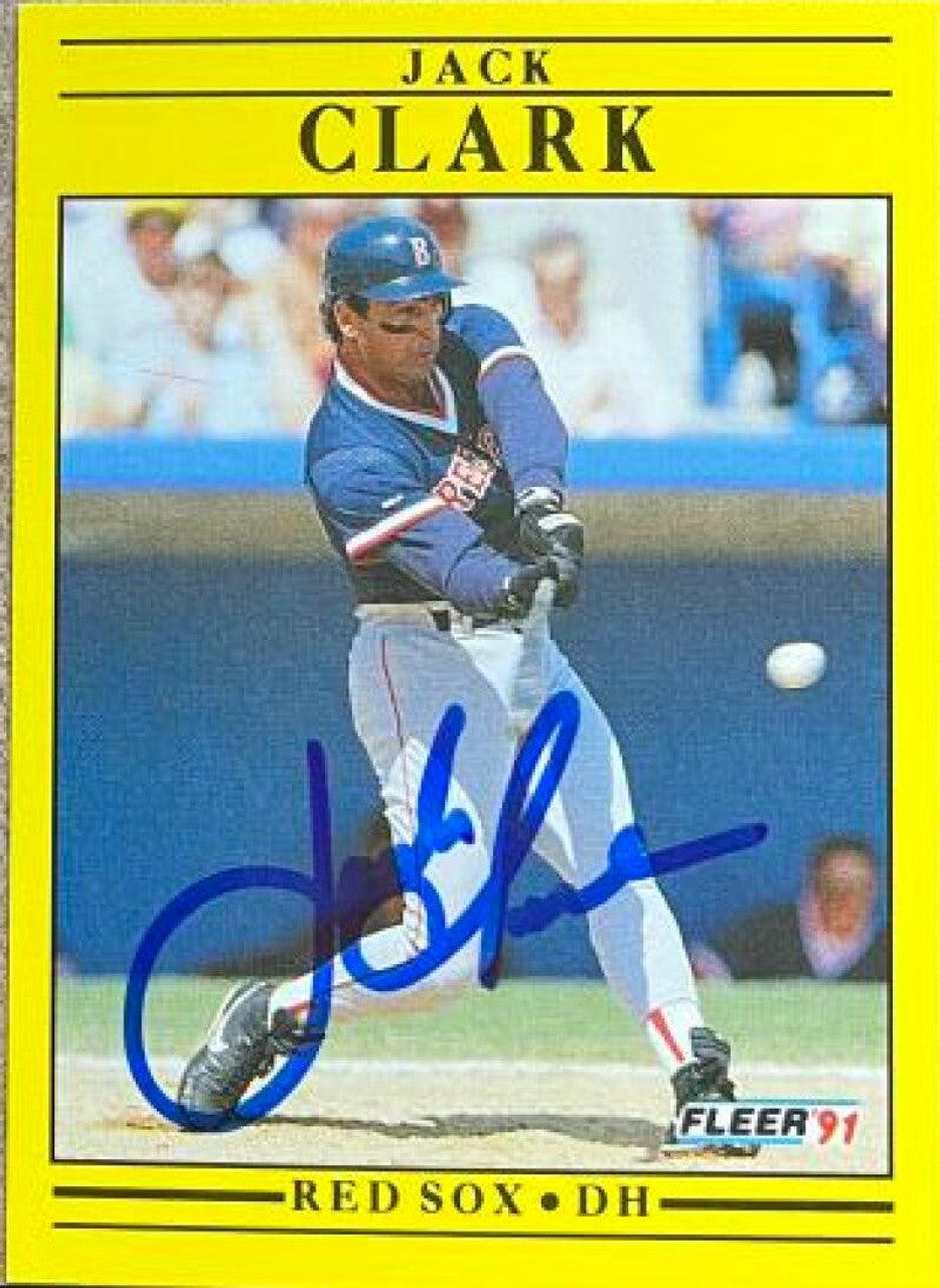 Jack Clark Signed 1991 Fleer Update Baseball Card - Boston Red Sox - PastPros