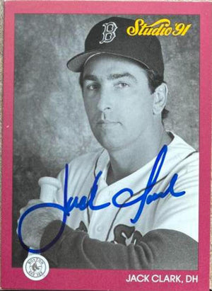 Jack Clark Signed 1991 Studio Baseball Card - Boston Red Sox - PastPros