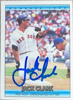 Jack Clark Signed 1992 Donruss Baseball Card - Boston Red Sox - PastPros