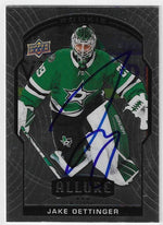 Jake Oettinger Signed 2020-21 Upper Deck Allure Hockey Card - Dallas Stars