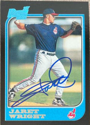 Jaret Wright Signed 1997 Bowman Baseball Card - Cleveland Indians - PastPros