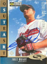 Jaret Wright Signed 1998 Collector's Choice Starquest Baseball Card - Cleveland Indians