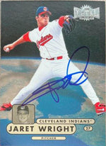 Jaret Wright Signed 1998 Metal Universe Baseball Card - Cleveland Indians - PastPros