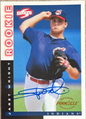 Jaret Wright Signed 1998 Score Baseball Card - Cleveland Indians - PastPros
