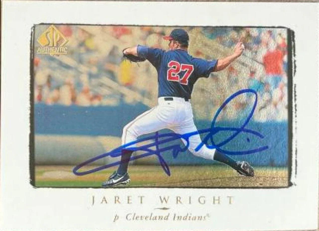 Jaret Wright Signed 1998 SP Authentic Baseball Card - Cleveland Indians