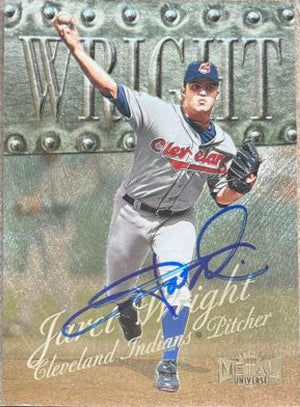 Jaret Wright Signed 1999 Metal Universe Baseball Card - Cleveland Indians - PastPros