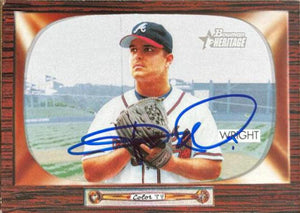 Jaret Wright Signed 2004 Bowman Heritage Baseball Card - Atlanta Braves - PastPros