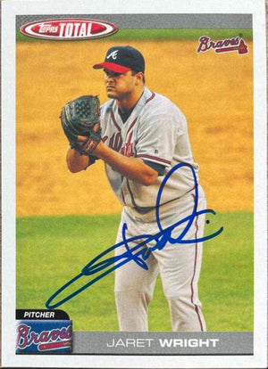 Jaret Wright Signed 2004 Topps Total Baseball Card - Atlanta Braves - PastPros