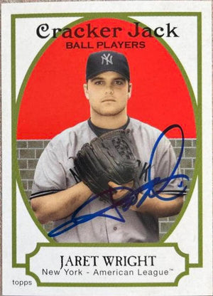 Jaret Wright Signed 2005 Topps Cracker Jack Baseball Card - New York Yankees