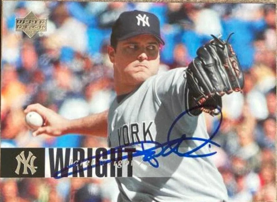 Jaret Wright Signed 2006 Upper Deck Baseball Card - New York Yankees