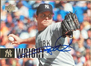 Jaret Wright Signed 2006 Upper Deck Baseball Card - New York Yankees - PastPros