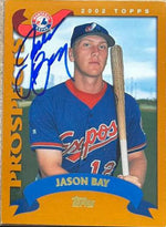Jason Bay Signed 2002 Topps Baseball Card - Montreal Expos