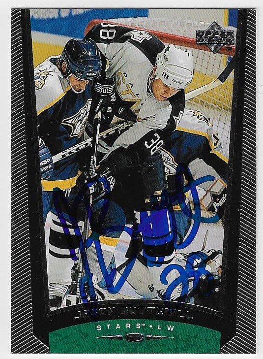 Jason Botterill Signed 1998-99 Upper Deck Hockey Card - Dallas Stars