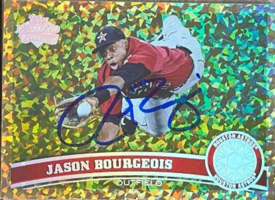 Jason Bourgeois Signed 2011 Topps Update Cognac Diamond Anniversary Baseball Card - Houston Astros