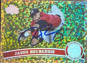 Jason Bourgeois Signed 2011 Topps Update Cognac Diamond Anniversary Baseball Card - Houston Astros - PastPros