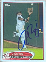 Jason Bourgeois Signed 2012 Topps Baseball Card - Houston Astros