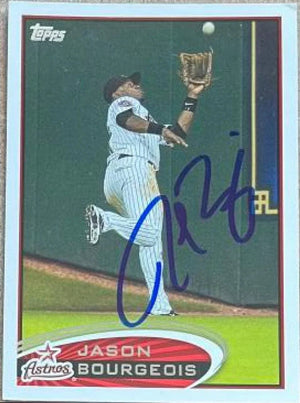 Jason Bourgeois Signed 2012 Topps Baseball Card - Houston Astros
