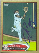 Jason Bourgeois Signed 2012 Topps Gold Baseball Card - Houston Astros