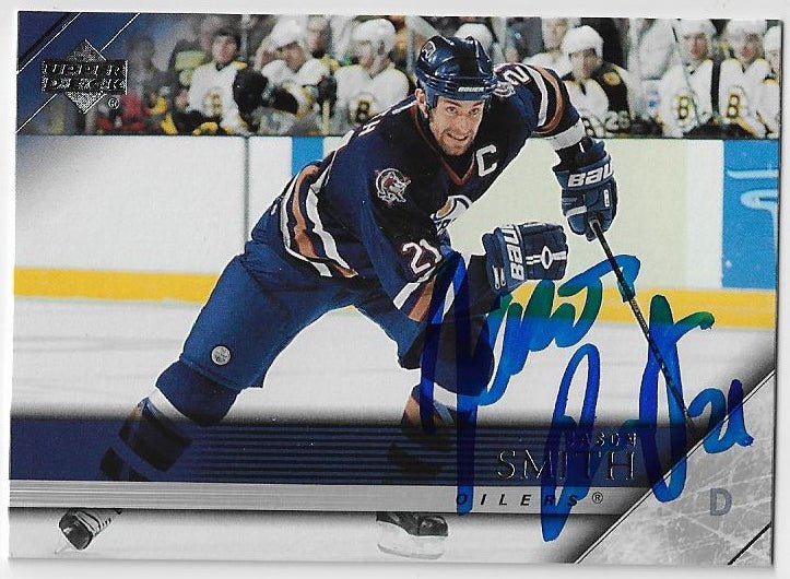 Jason Smith Signed 2005-06 Upper Deck Hockey Card - Edmonton Oilers