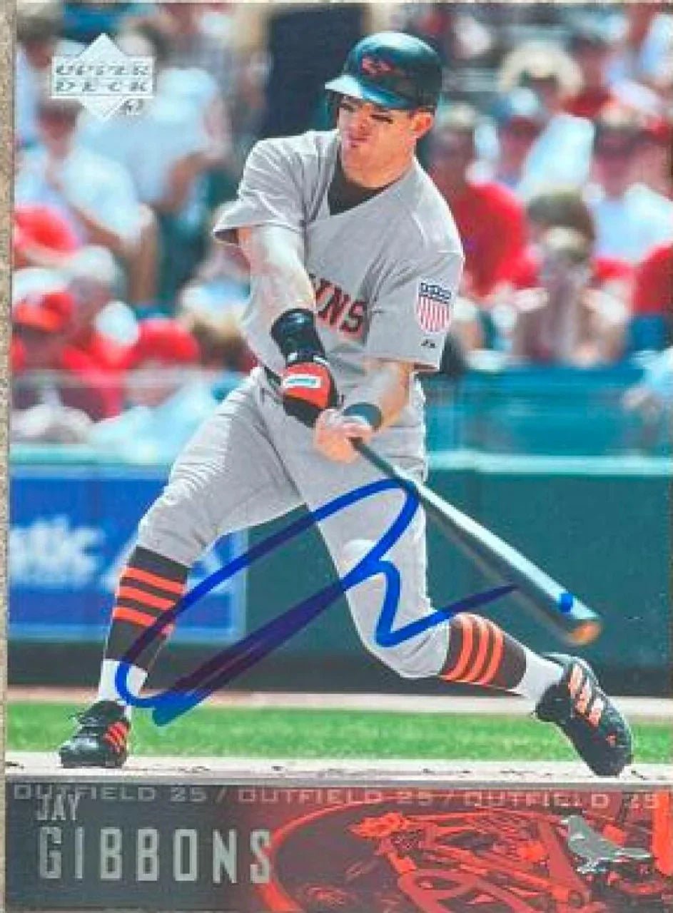 Jay Gibbons Signed 2004 Upper Deck Baseball Card - Baltimore Orioles