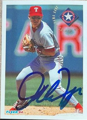 Jeff Frye Signed 1994 Fleer Update Baseball Card - Texas Rangers