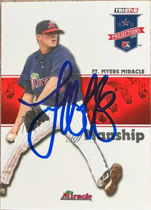 Jeff Manship Signed 2008 Tristar Projections Baseball Card - Ft Myers Miracle