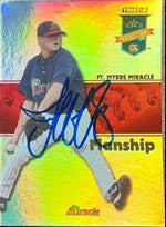 Jeff Manship Signed 2008 Tristar Projections Reflectives Baseball Card - Ft Myers Miracle