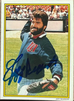 Jeff Reardon Signed 1989 Topps All - Star Glossy Baseball Card - Minnesota Twins - PastPros