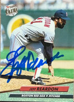 Jeff Reardon Signed 1992 Fleer Ultra Baseball Card - Boston Red Sox