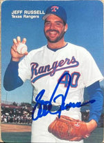 Jeff Russell Signed 1988 Mother's Cookies Baseball Card - Texas Rangers - PastPros