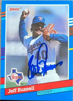 Jeff Russell Signed 1991 Donruss Baseball Card - Texas Rangers