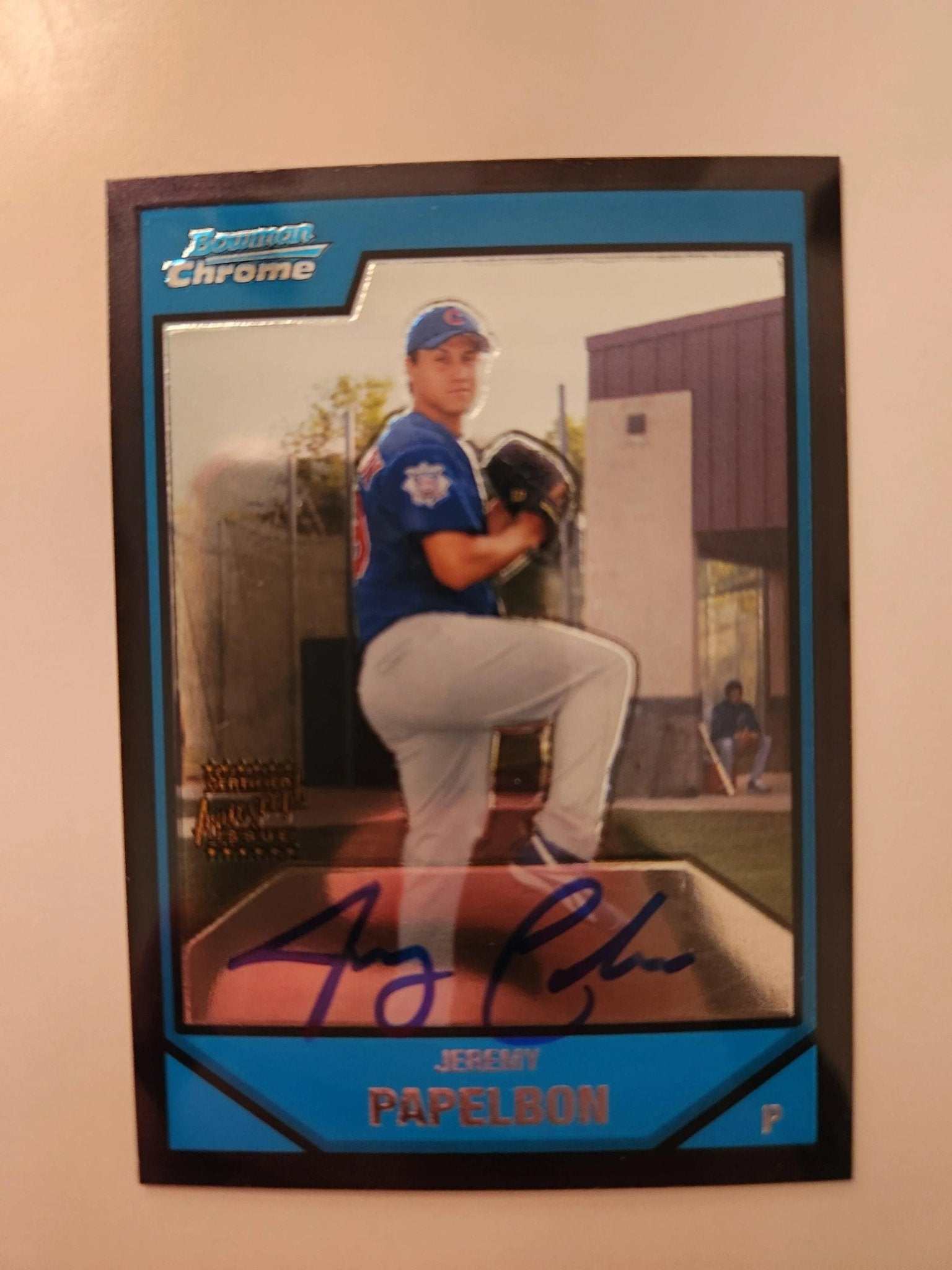 Jeremy Papelbon Signed 2007 Bowman Chrome Prospects Baseball Card - Chicago Cubs #BC222