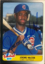 Jerome Walton Signed 1990 Fleer Baseball MVP's Baseball Card - Chicago Cubs #42
