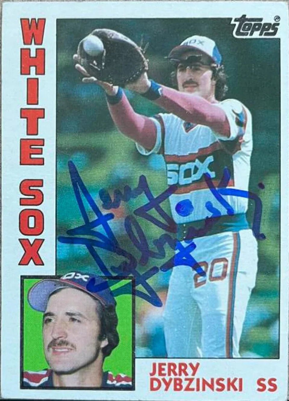 Jerry Dybzinski Signed 1984 Topps Baseball Card - Chicago White Sox