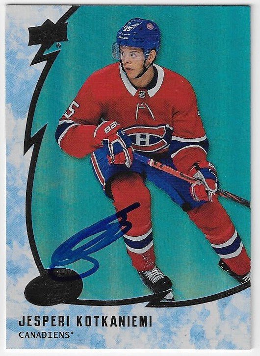 Jesperi Kotkaniemi Signed 2019-20 UD Ice Hockey Card - Montreal Canadiens