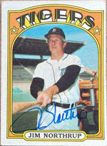 Jim Northrup Signed 1972 Topps Baseball Card - Detroit Tigers - PastPros