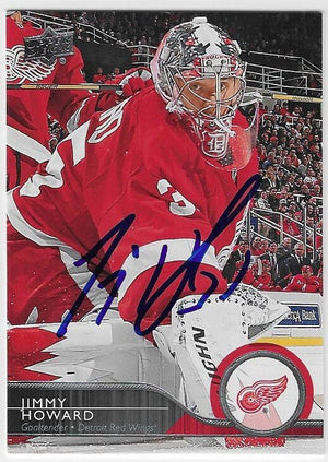 Jimmy Howard Signed 2014 - 15 Upper Deck Hockey Card - Detroit Red Wings - PastPros