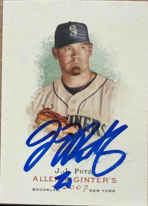 JJ Putz Signed 2007 Allen & Ginter Baseball Card - Seattle Mariners