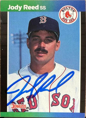 Jody Reed Signed 1989 Donruss Baseball Card - Boston Red Sox #305