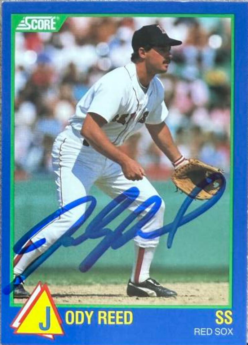 Jody Reed Signed 1989 Score 100 Rising Stars Baseball Card - Boston Red Sox #85
