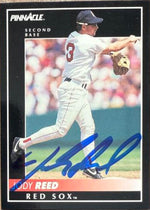 Jody Reed Signed 1992 Pinnacle Baseball Card - Boston Red Sox #222