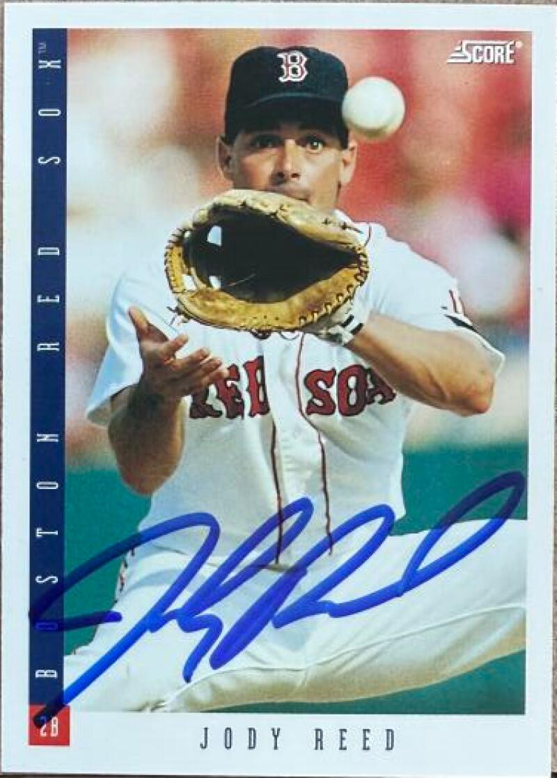 Jody Reed Signed 1993 Score Baseball Card - Boston Red Sox #414