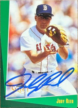 Jody Reed Signed 1993 Score Select Baseball Card - Boston Red Sox #120