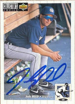 Jody Reed Signed 1994 Collector's Choice Baseball Card - Milwaukee Brewers #564