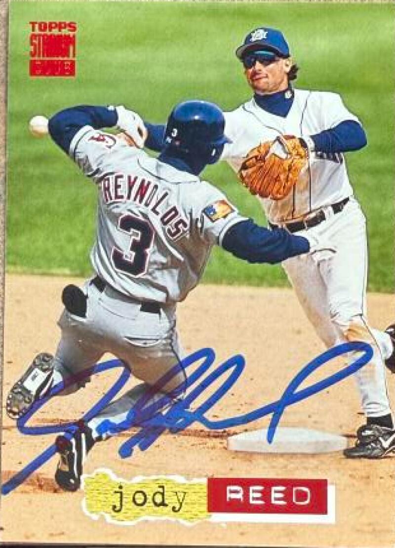 Jody Reed Signed 1994 Stadium Club Baseball Card - Los Angeles Dodgers #642