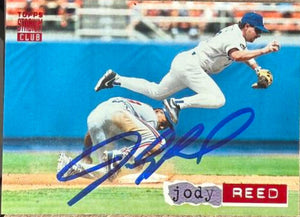 Jody Reed Signed 1994 Stadium Club Baseball Card - Milwaukee Brewers 13 - PastPros